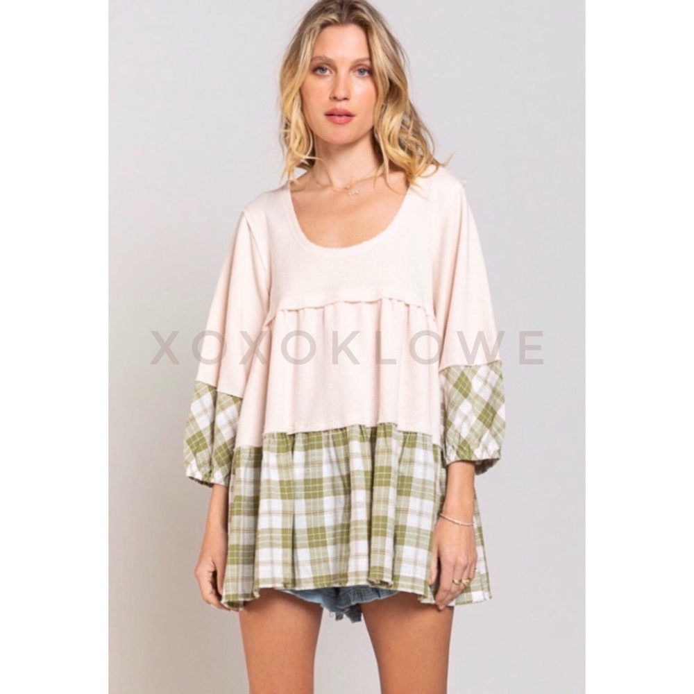 POL Tiered Babydoll Tunic Blouse - Picture 10 of 14
